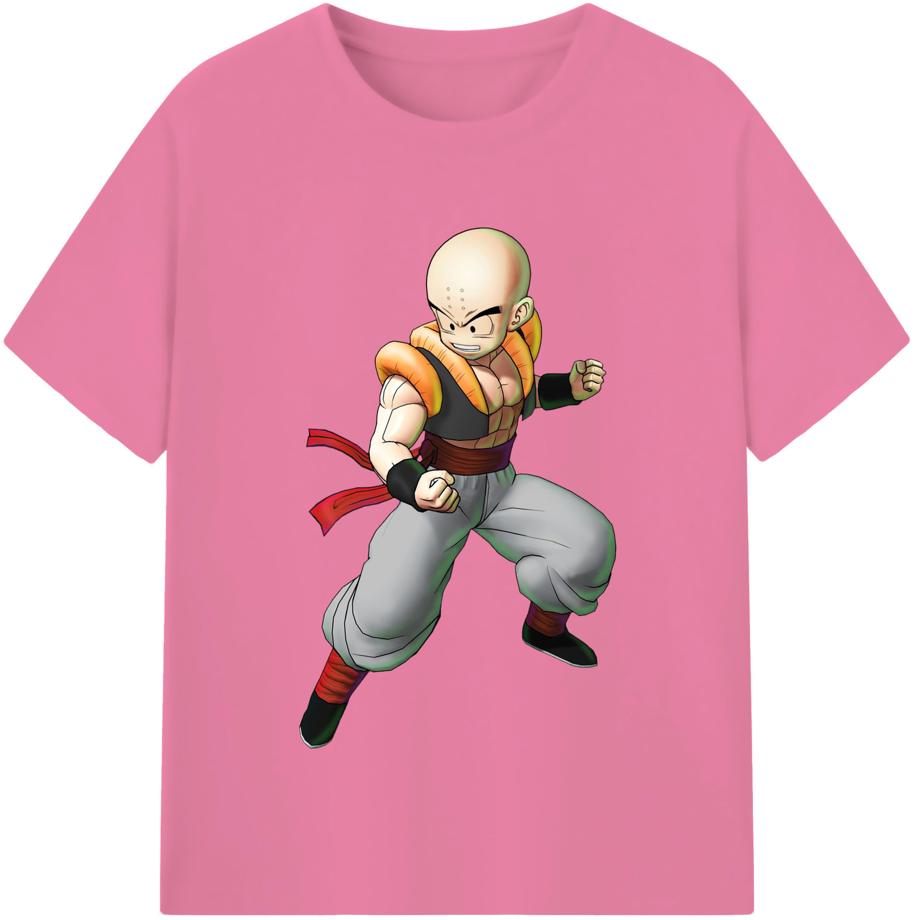 （画像用） ドラゴンボール クリリン DRAGON BALL krillin 綿100％半袖Tシャツ（フロントプリント）